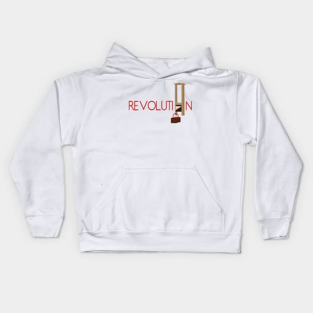 Revolution Guillotine Kids Hoodie by byebyesally